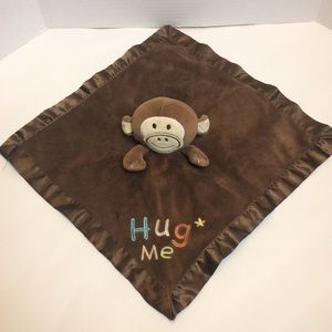 Circo Monkey Brown Lovey Security Baby Blanket